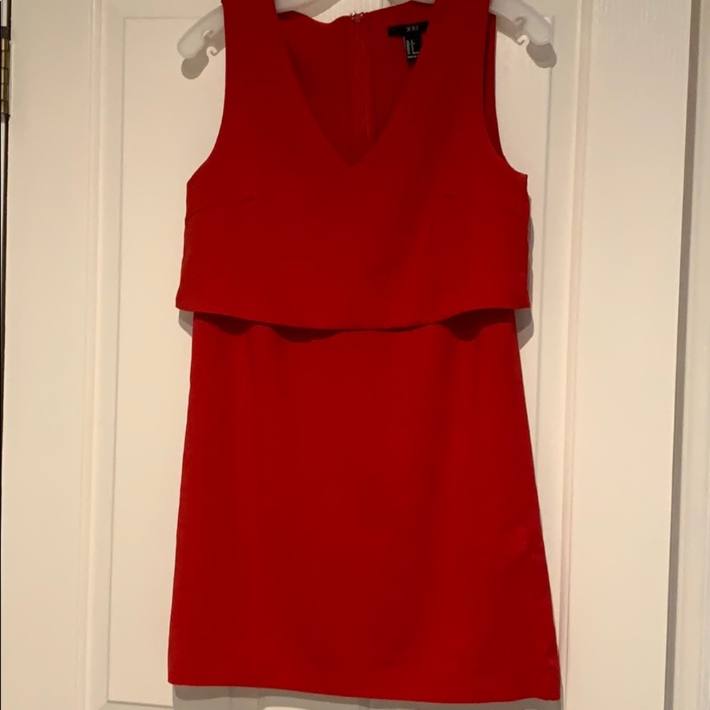 Mini red dress